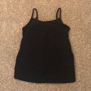 Black spaghetti strap tank top by SHEIN